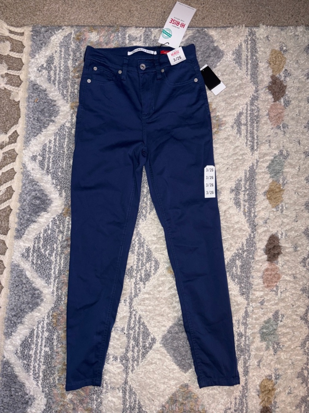 Celebrity Pink Women's Skinny Jeans in Blue Depth